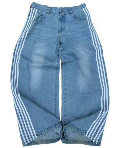 Men's Vintage Embroidered Denim Jeans