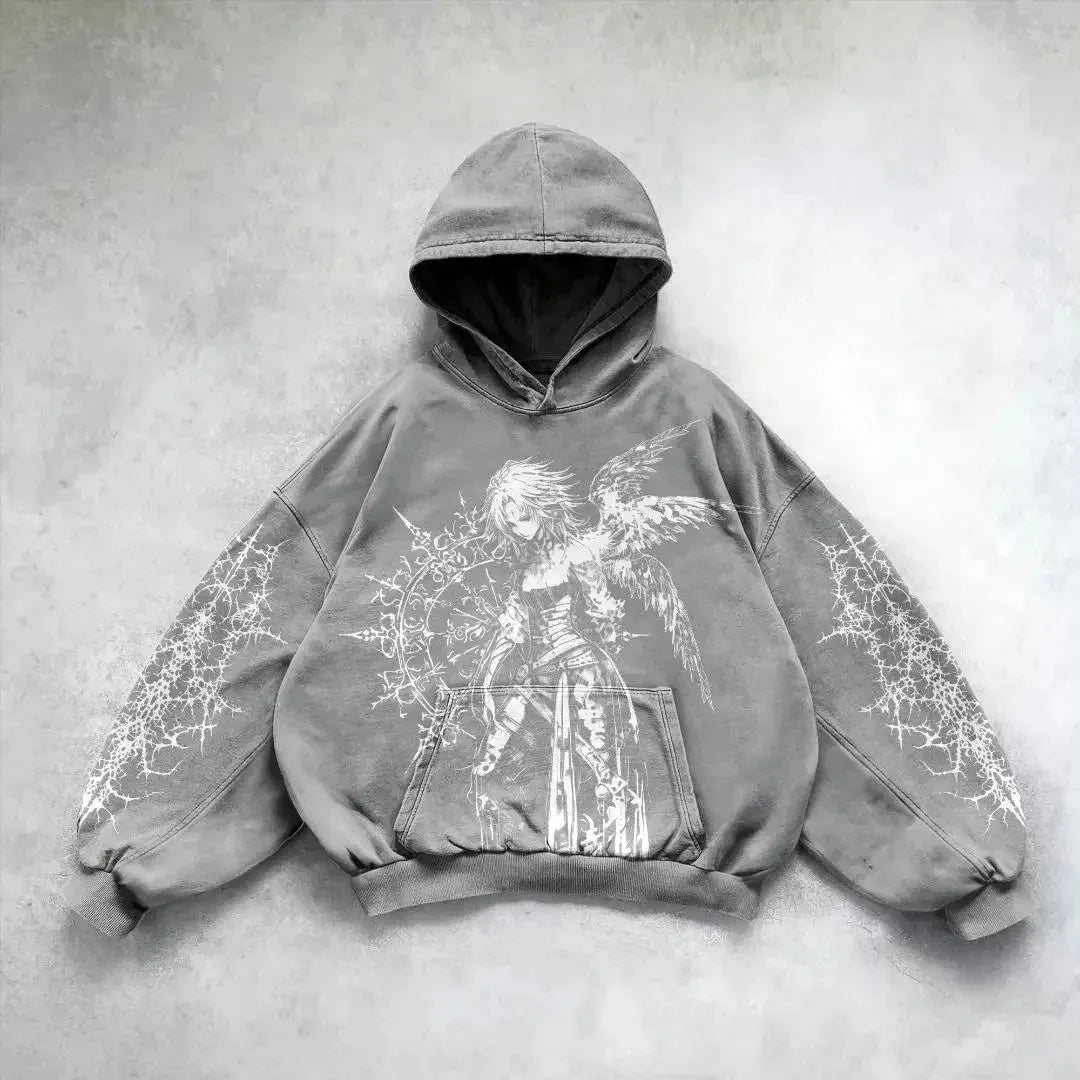 Y2K Streetwear Art Hoodie