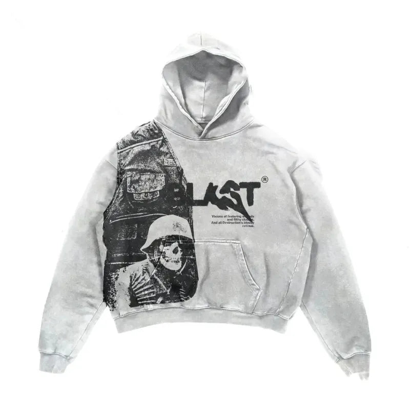 Y2K Gothic Street Hoodie