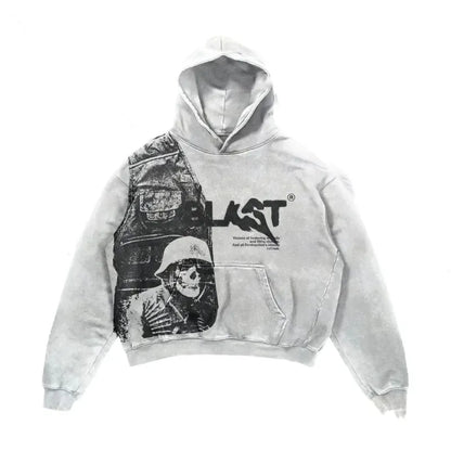 Y2K Gothic Street Hoodie