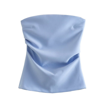 2023 Chic Y2K Off-Shoulder Ruffle Top