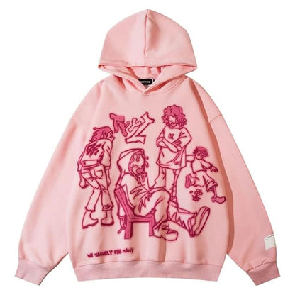 VolyMoon Y2K Oversized Cartoon Hoodie