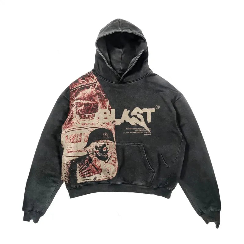 Y2K Gothic Street Hoodie