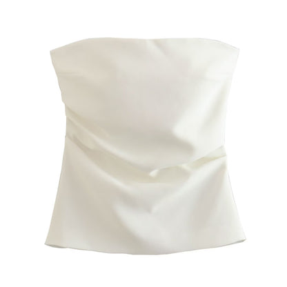 2023 Chic Y2K Off-Shoulder Ruffle Top