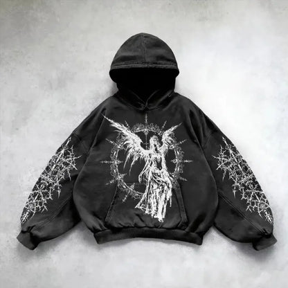 Y2K Streetwear Art Hoodie
