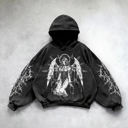 Y2K Streetwear Art Hoodie