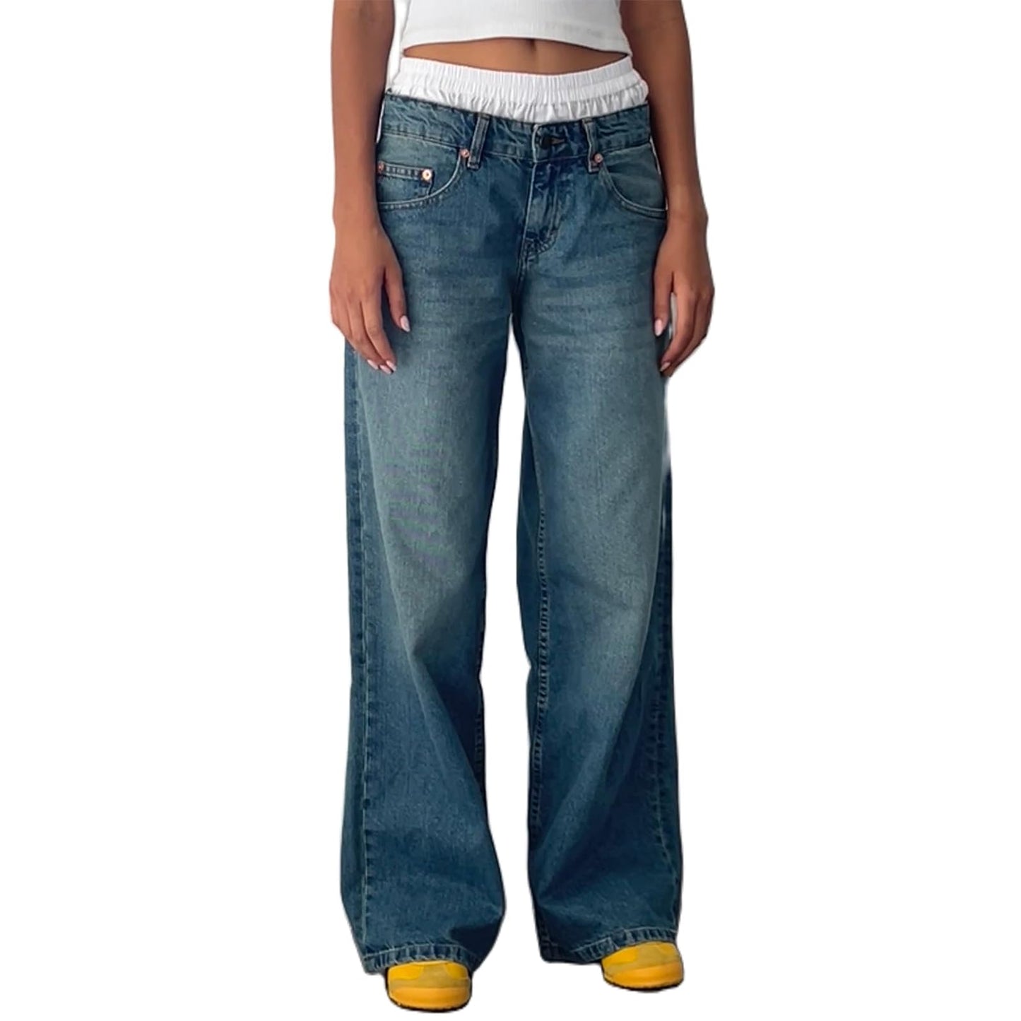 Sky Chic High Waist Boyfriend Jeans