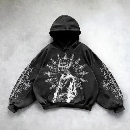 Y2K Streetwear Art Hoodie