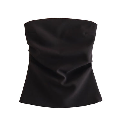 2023 Chic Y2K Off-Shoulder Ruffle Top