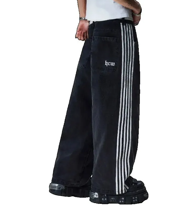 Men's Vintage Embroidered Denim Jeans