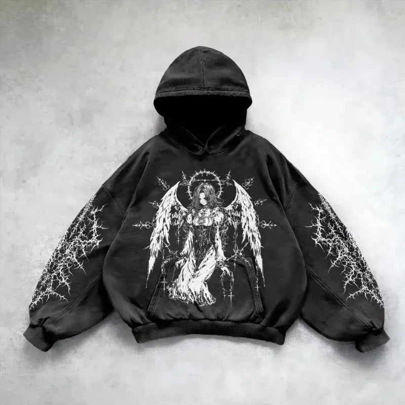 Y2K Streetwear Art Hoodie