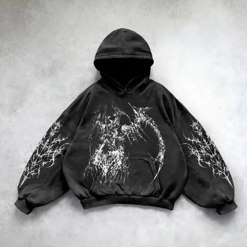 Y2K Streetwear Art Hoodie