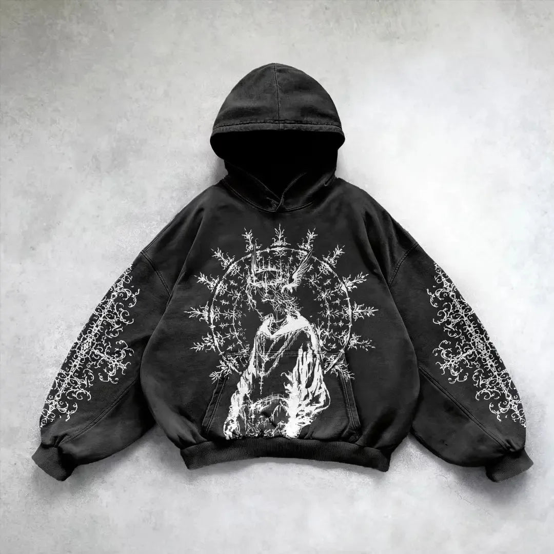 Y2K Streetwear Art Hoodie