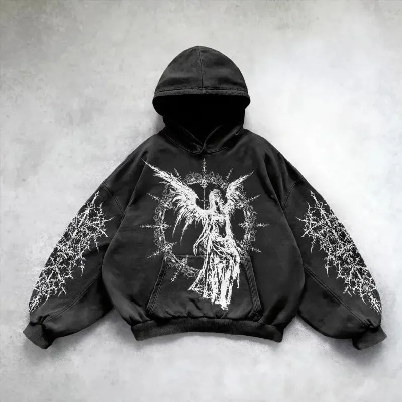 Y2K Streetwear Art Hoodie
