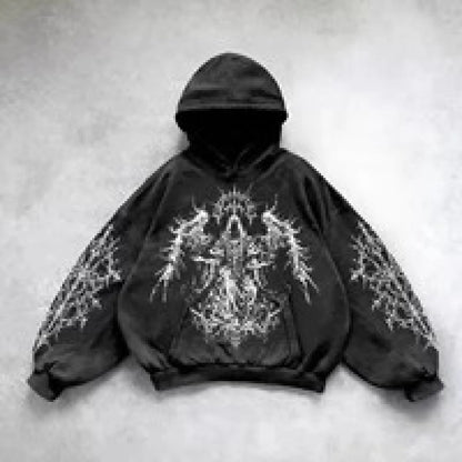 Y2K Streetwear Art Hoodie