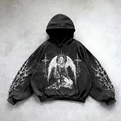 Y2K Streetwear Art Hoodie