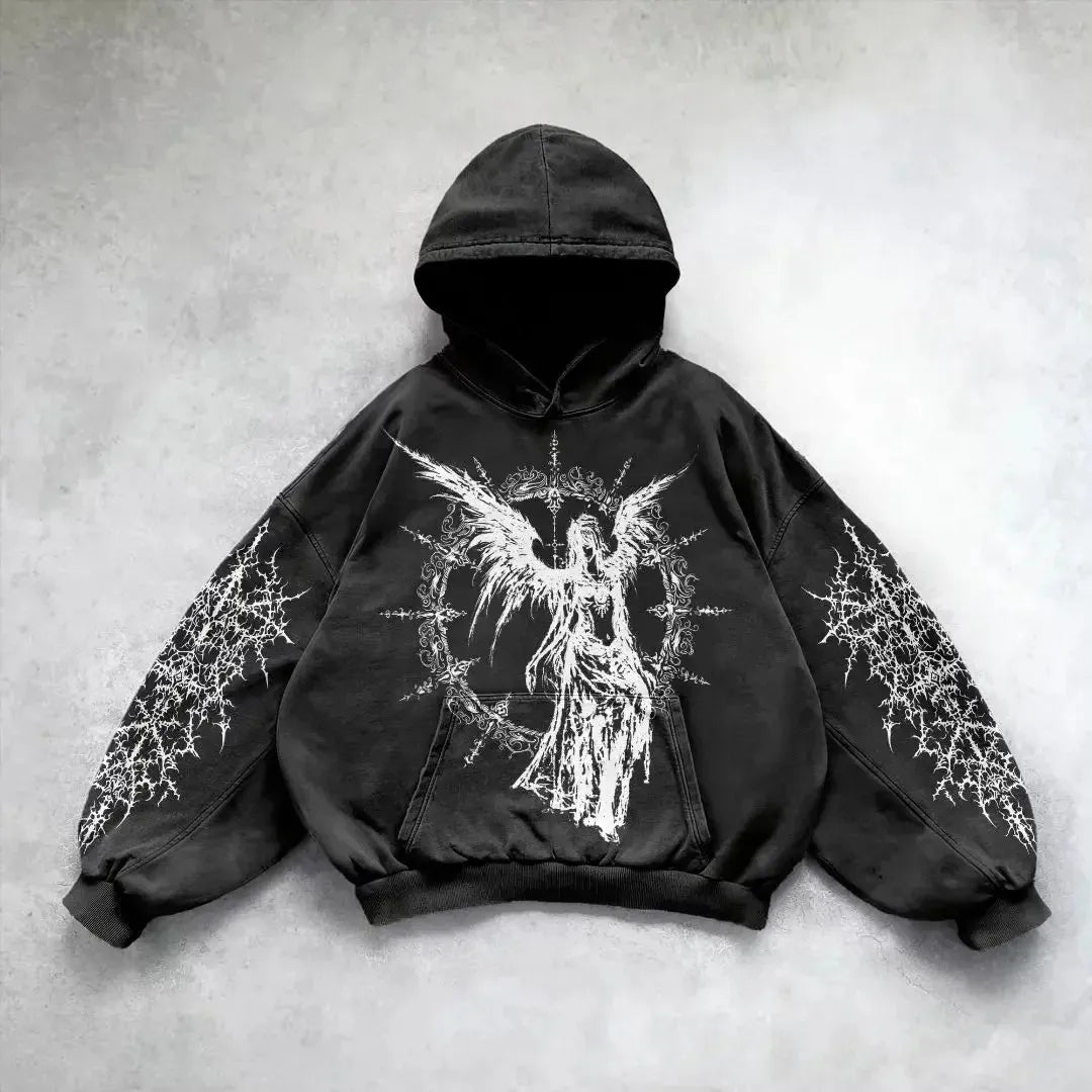 Y2K Streetwear Art Hoodie